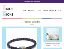 Tablet Screenshot of pridepicks.com